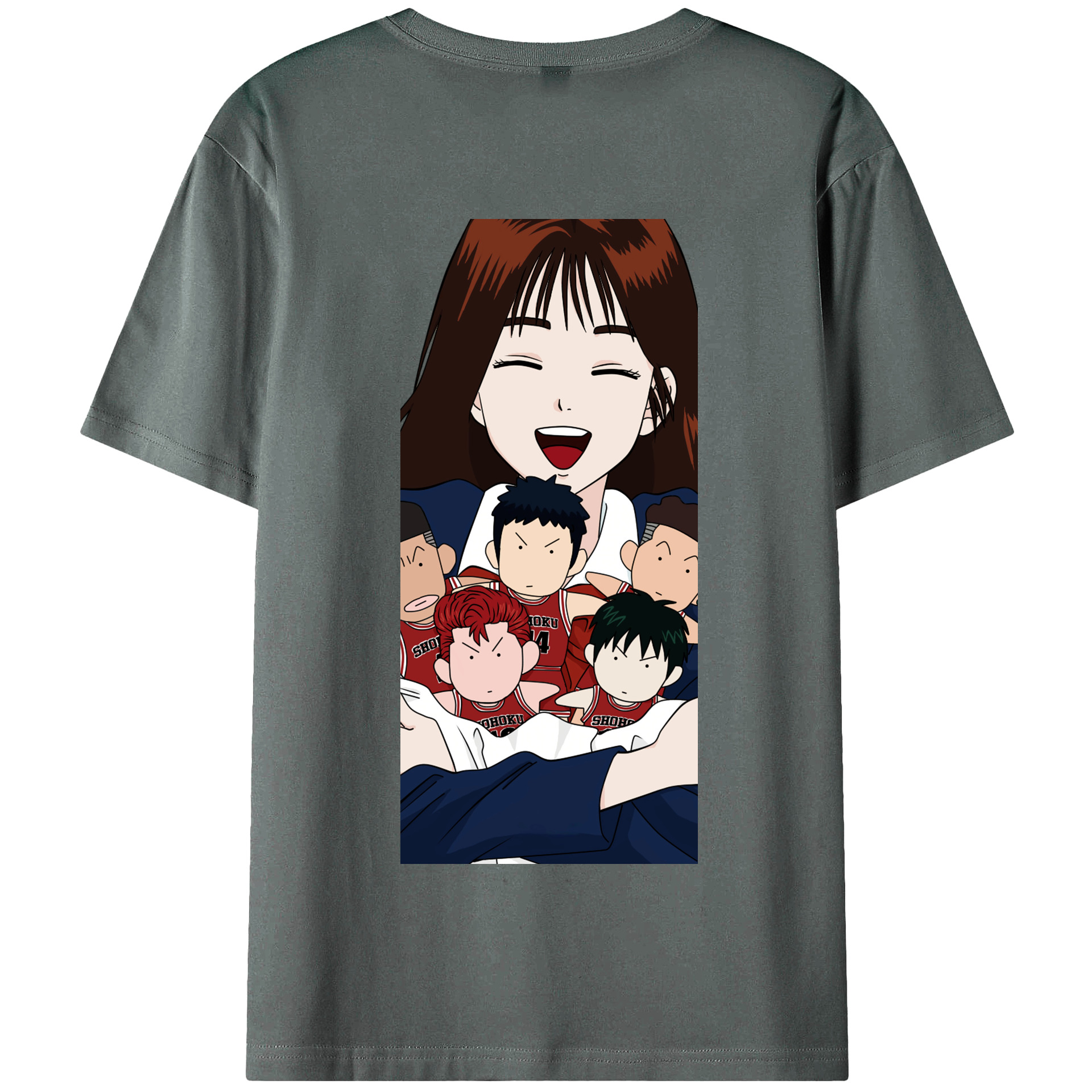 SLAM DUNK／スラムダンク 綿100％半袖Tシャツ（背面プリント）